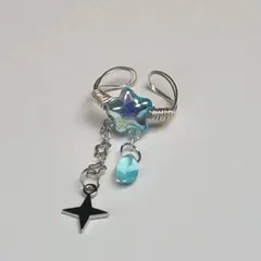 Colorful Star Tassel Ring Unique Design Sensation INS New Simple Popular Accessory Alloy Geometric Pattern Butterfly Knot