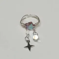Colorful Star Tassel Ring Unique Design Sensation INS New Simple Popular Accessory Alloy Geometric Pattern Butterfly Knot 2