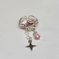 Colorful Star Tassel Ring Unique Design Sensation INS New Simple Popular Accessory Alloy Geometric Pattern Butterfly Knot 3