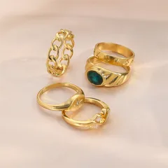 Solid Color Open Ring For Women, 1 Piece Alloy Commute Style Ring Featuring Rhinestone Inlay 4