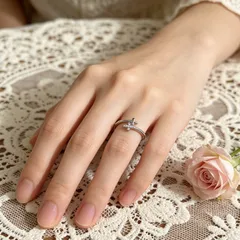 Couple Cross Open Rings For Him And Her In Silver Copper With Real Gold Plated Electroplated Finish 3