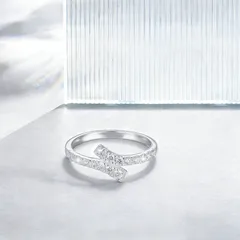 For Couple 1 Pair Gold Rings In 925 Sterling Silver Featuring Lab-grown Diamonds