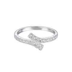 For Couple 1 Pair Gold Rings In 925 Sterling Silver Featuring Lab-grown Diamonds 3