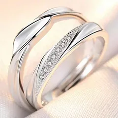 Couple Ring Men's And Women's Open Ring Simulation Diamond Net Red Jewelry  Supply Factory Direct Sales Ring Wholesale 4