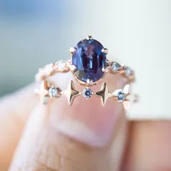 Creative Bohemian Style Three-Piece Set Rose Gold Rings Elegant Simple Color Split Rings Fashionable Women's Jewelry Accessories 4