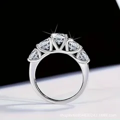 Supply Korean Version Of Simple Personality Trend Zircon Ring Micro-inlaid Zircon Joints Ladies Manufacturers Wholesale 2