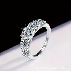 Supply Korean Version Of Simple Personality Trend Zircon Ring Micro-inlaid Zircon Joints Ladies Manufacturers Wholesale 4