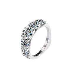 Supply Korean Version Of Simple Personality Trend Zircon Ring Micro-inlaid Zircon Joints Ladies Manufacturers Wholesale 5