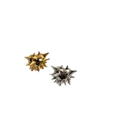 Dark Punk Style Love Heart Rivet Ring  Fashion Thorns Ball Adjustable Finger Ring Women's Jewelry Accessory 5