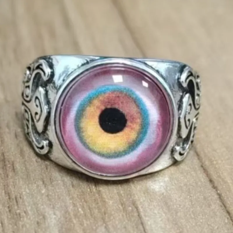 Devil's Eye Adjustable Ring For Unisex Featuring Electroplated Zinc Alloy Material 5