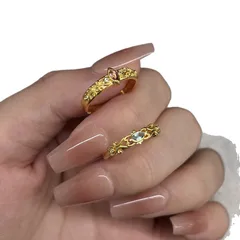 Devil's Eye Electroplated Copper Ring For Women With Zircon Inlay In Retro Style 5