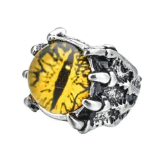 Devil's Eye Hip-Hop Ring For Women In Purple Alloy With Claw Setting 5