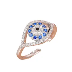 Devil's Eye Sweet Ring For Women In Zinc Alloy With Electroplated Finish 5