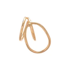 Double Layer Geometric Round Opening Ring Metal Sensation Simple Personality High End Feeling Hand Jewelry Women's Fashion Accessories 5