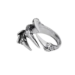 Dragon And Wish New Fashion Retro Ring Domineering Men's Personality Open Dragon Claw Ring Eagle Claw  Exclusive 4