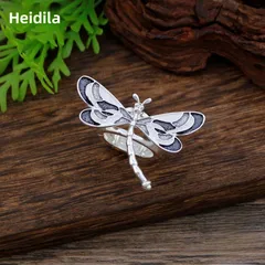 Dragonfly Ring For Women In Gold Zinc Alloy Featuring Enamel Craftsmanship 4