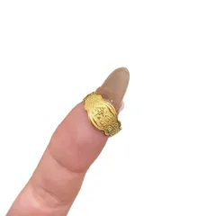 Electroplated Copper Open Ring In Gold, Perfect Birthday Gift Accessory 4
