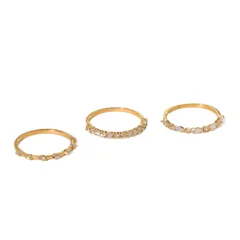Elegant Bohemian Style Women's Ring Set Simple Zircon Jewelry Premium Sensation Lightweight Luxury Ring Fashion Accessory 4