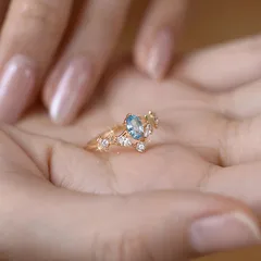 Elegant Crown Ring For Women In Copper With Electroplated Gold Plating, Perfect For Summer 4