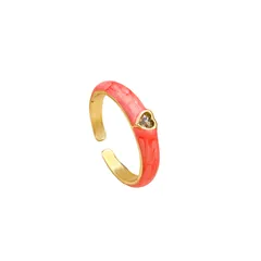 Elegant Enamel Oil Drop Ring Fashion Women's Evil Eye White Gold Luxury Style Alloy Jewelry Personality Accessory 5