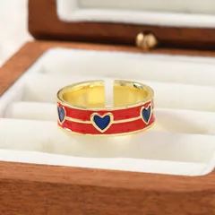 Elegant Enamel Ring Fashionable Vintage Design Versatile High-End Feeling Personalized Accessory For Men And Women 3