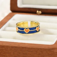 Elegant Enamel Ring Fashionable Vintage Design Versatile High-End Feeling Personalized Accessory For Men And Women 4