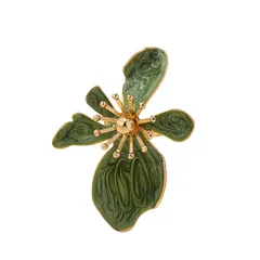 Elegant Exaggerated Enamel Flower Ring Suitable For Daily Wear Makes A Great Gift For Friends Zinc Alloy Geometric Pattern Country Style 5