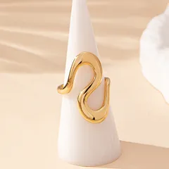Elegant French Style Lines Zinc Alloy Women's Rings 3