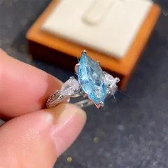 Geometric Copper Ring For Women Featuring Zircon Inlay, Size 10 4