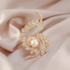 Elegant Luxurious Flower Alloy Rhinestones Gold Plated Women's Open Rings 3