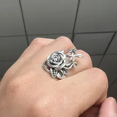 Elegant Alloy Women’s Ring For Flowers Featuring Delicate Floral Design, 1 Piece 3