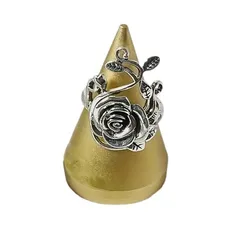 Elegant Alloy Women’s Ring For Flowers Featuring Delicate Floral Design, 1 Piece 4