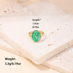 Elegant Flowers Open Ring For Women In White And Pink With Enamel Finish, Zinc Alloy, 1 Piece 5