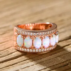 Elegant Silver Oval Ring For Women In Alloy With Artificial Gemstones Featuring Electroplated Finish