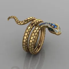 Elegant Unisex Open Ring Featuring Animal Zodiac Design With Electroplated Metal And Zircon Inlay 2