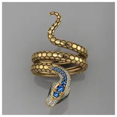 Elegant Unisex Open Ring Featuring Animal Zodiac Design With Electroplated Metal And Zircon Inlay 3