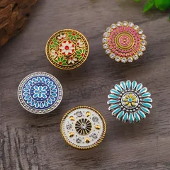 Elegant Vintage Style Classic Style Flower Alloy Women's Adjustable Ring