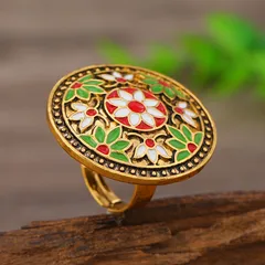 Elegant Vintage Style Classic Style Flower Alloy Women's Adjustable Ring 3