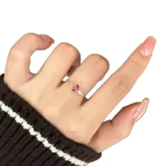 Elegant Women's Open Ring In Electroplated Copper With Zircon Inlay 5