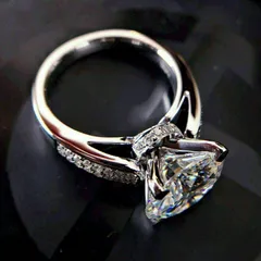 Ethnic Style Flowers Ring For Women In White K Plated Alloy Featuring Claw Setting And Zircon Inlay 2