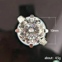 Ethnic Style Flowers Ring For Women In White K Plated Alloy Featuring Claw Setting And Zircon Inlay 3