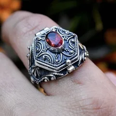 Ethnic Style Unisex Alloy Ring Featuring Carving And Stripe Pattern 3