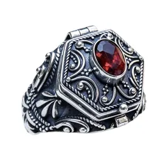 Ethnic Style Unisex Alloy Ring Featuring Carving And Stripe Pattern 5