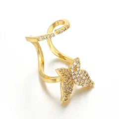 Europe And The United States  New Inlaid Zircon Nail Ring Female  Personality Temperament Wearable Detachable Nail Ring 5