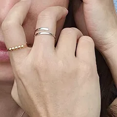 Anti-anxiety Ring For Men And Women Anxiety Relief Beads Rotating Fingertip Gyro Opening Adjustable Ring Tide 5