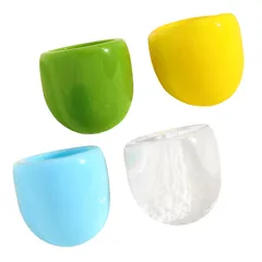 Exaggerated Candy Rings For Women In Colour Resin, 4 PCS Package 5