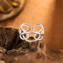 Exaggerated Circle Open Ring For Women In Golden, Waterproof Non Tarnish Craft 3