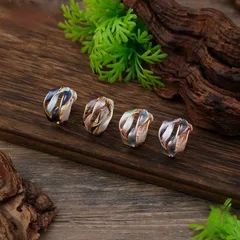 Exaggerated Flowers Open Rings For Women In Colour, Handmade With Zinc Alloy