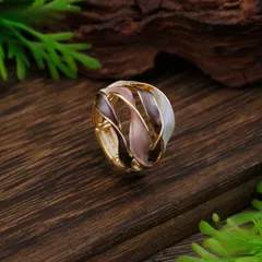 Exaggerated Flowers Open Rings For Women In Colour, Handmade With Zinc Alloy 3