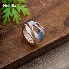 Exaggerated Flowers Open Rings For Women In Colour, Handmade With Zinc Alloy 4
